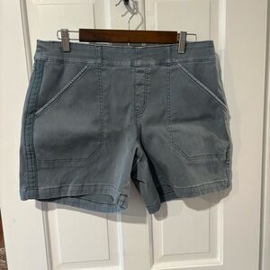 SPANX Women's Slate Gray Stretch Twill Shorts